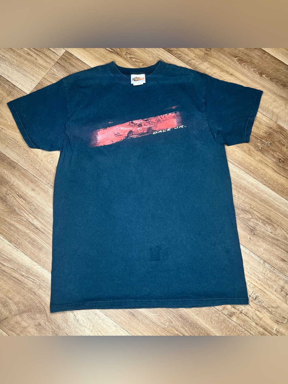 winners circle dale earnhardt jr Black T Shirt Size Large